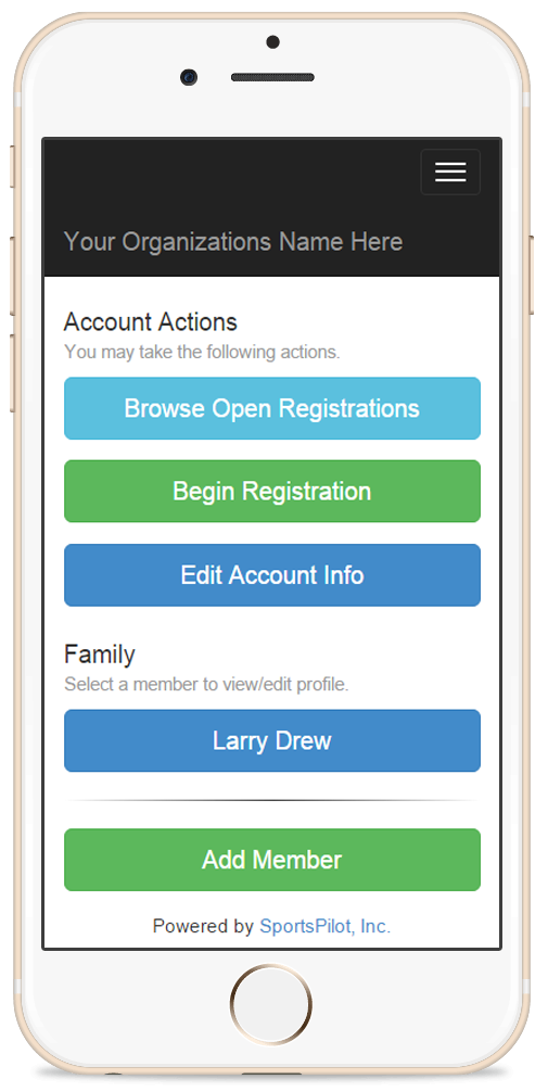 Sports Registration & Mobile Application