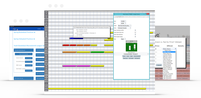 Sports registration management software